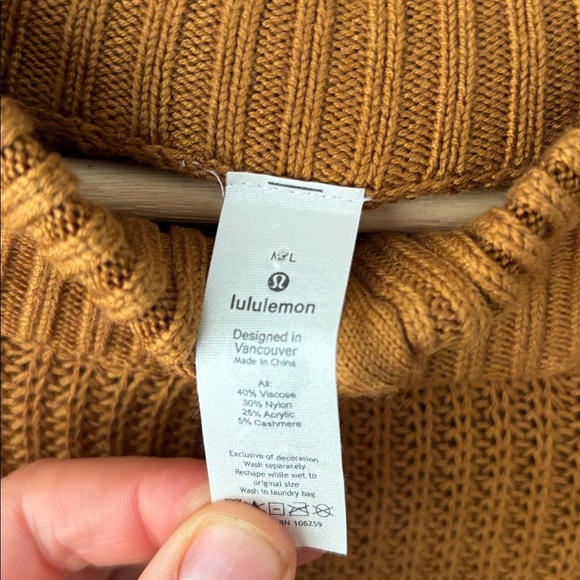 Lululemon Softer Still Wrap – Size M/L (Mustard Brown) - Picture 5 of 8